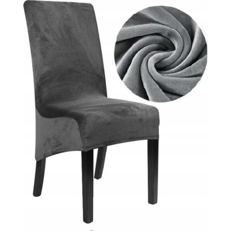 COPERTURA per POLTRONA INCLINATA XXL, VELLUTO GRIGIO SCURO