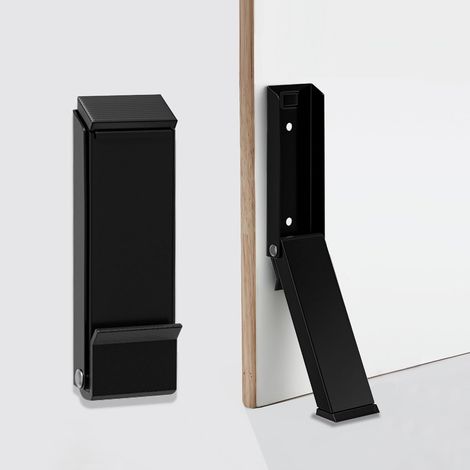 Butoir de porte articulé, support auto-adhésif pour maintenir la porte ouverte, sans perçage, butée de sol solide (1/5)