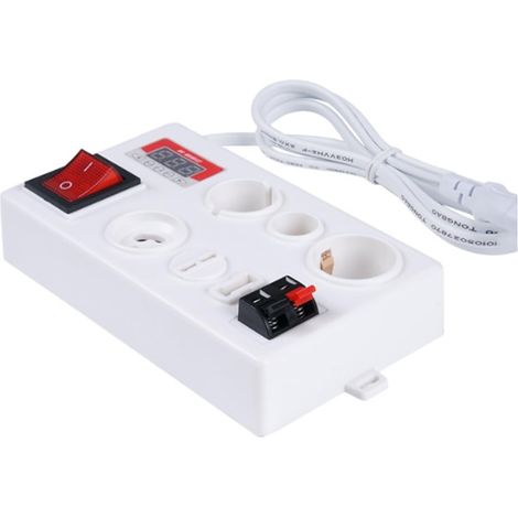 Testeur de Lampe Ampoule E27 B22 E14 LED Lumière Tension Puissance Boîte de Test avec Affichage de Puissance PRISE de L UE (1/5)