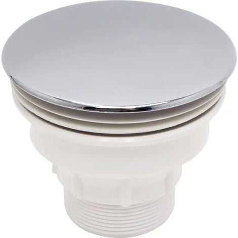 726240001 Scarico doccia flessibile in ABS cromato, scarico a pavimento in plastica bianca per bagno