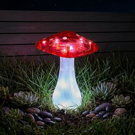 Lunaria Magic Mushroom Solar Stake Light (1/2)