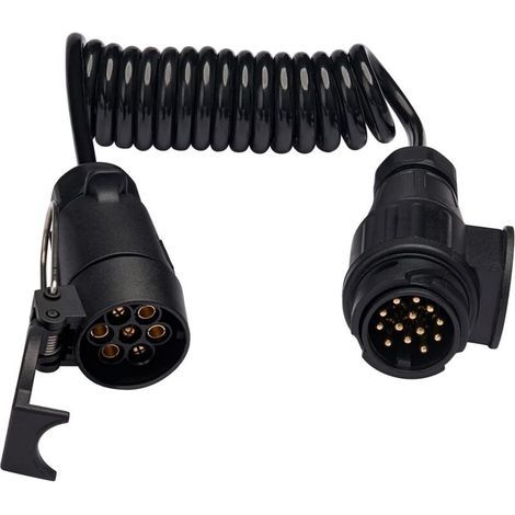 Câbles d'Extension 2M pour Remorques avec Adaptateur Prise Remorque 7 vers 13 Broches pour Caravane Camion RV Tracteur (1/4)