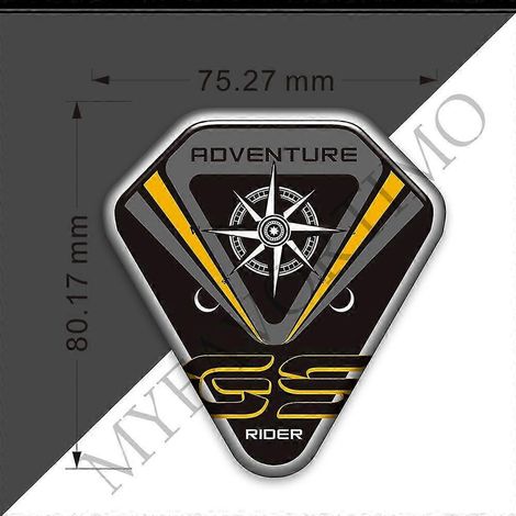 Autocollants 3D pour coffre, style rallye et aventure, compatibles avec BMW R1200GS, F850GS, F800GS, R1250GS, F750GS, R 1200, 1100, 1250, 850, 800, 750 GS, GSA, HP Adv (1 pièce) (1/5)