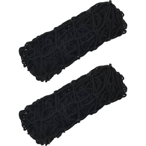 vidaXL Hay Nets 2 pcs Rectangular Black 150x90 cm PP