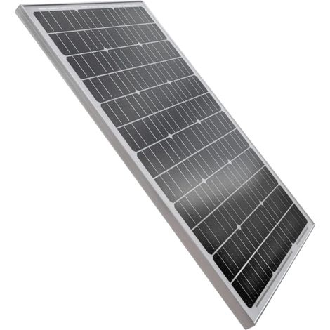 Panneau Solaire, 100W, 18V, Monocristallin, 600mm x 950mm x 30mm, Cadre en Aluminium Durable (1/4)