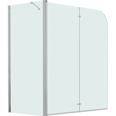 Maison Exclusive - Box Doccia Pieghevole a Libro in ESG 120x68x130 cm (1/5)