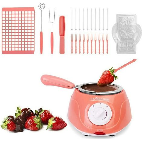 Caquelon à fondue électrique mini, machine à chocolat chaud pour chocolat, fromage et beurre, appareil de cuisine (1/5)