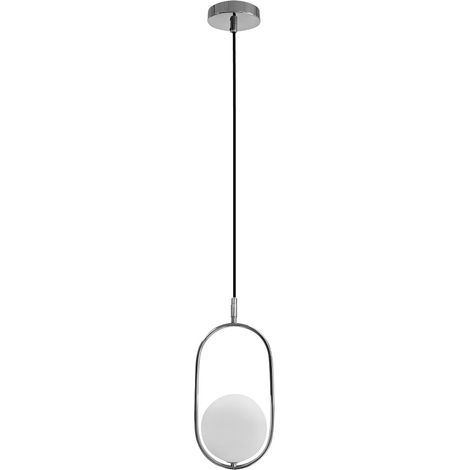 Suspension CORDEL chrome verre blanc 1L G9 Candellux (1/2)