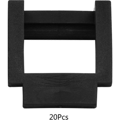Support de carte graphique PCI-E x1 avec boucle de fixation (4 couleurs) - Lot de 20 - Noir (1/4)
