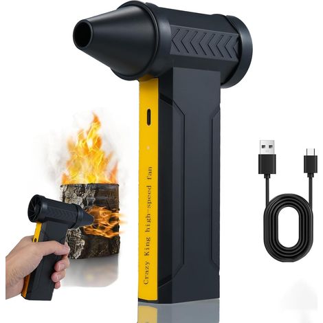 Soplador de aire comprimido, mini soplador inalámbrico potente con 3 velocidades ajustables (160.000 RPM), soplador para PC para dispositivos electrónicos, sofás, automóviles, equipos de oficina. (1/5)