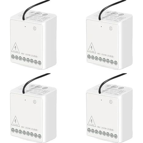 Interrupteur relais sans fil, connectivité Zigbee, capacité de contrôle bidirectionnel, 4pcs relais Aqara (1/2)