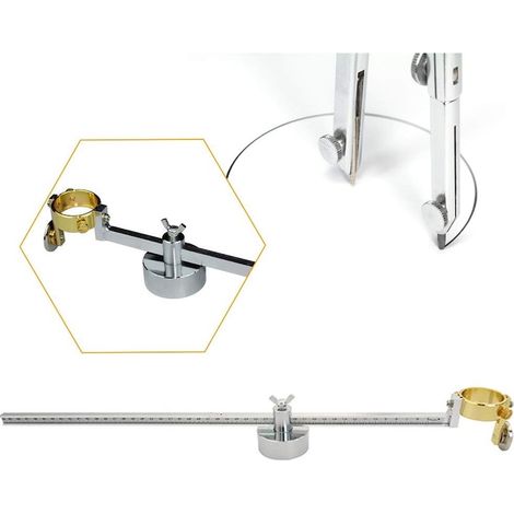 Équipement de guidage rotatif pour la découpe plasma, QttvbTna, réglable, support magnétique, rayon maximal 50 cm (1/4)