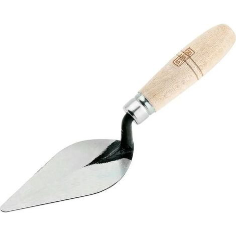 Herramienta de albañil Stein olive 130x70 mm hoja tratada madera