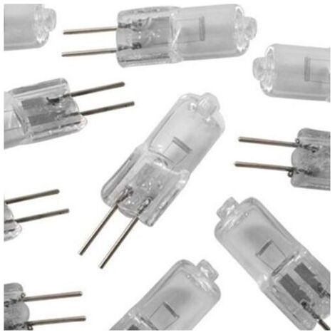 10x DC 12V Halogen Bulbs GY6.35/G6.35 50W Dimmable Warm White 2700K 2 Pin Clear Capsule Bulb for Chandelier, Desk Lamp, Pendant Lamp, Hanging Lamp (1/3)