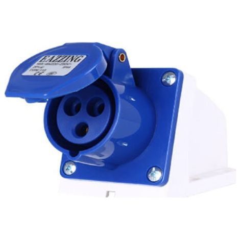 Industrial Prise Femelle Industrielle et Prise Mâle Industrielle 32A CEE 3 Broches 2 P + E 220V Etanche IP44 pour Rallonge Electrique, Camping Car Usage Intérieur et Exterieur (1/5)