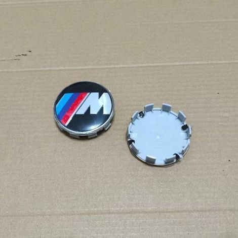 Cache-moyeu BMW 68mm – Capuchon centre jante aluminium avec logo M pour Série 1 à 6, X1-X6, 320GT, accessoire roue auto, lot de 4 pièces – Multicolore (1/2)