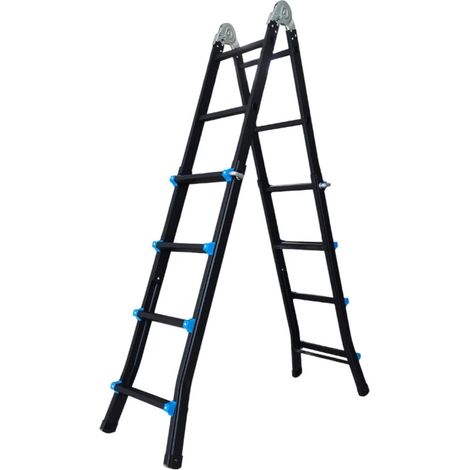 scala telescopica in acciaio easy system portata massima 100 kg 4+4 gradini