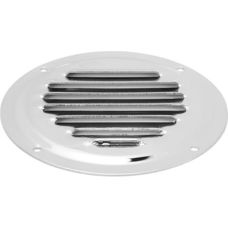 Grille de Ventilation Murale Ronde en Acier Inoxydable 5 Pouces (12mm) pour Yacht, Camping-car, Cuisine et Maison (1/5)