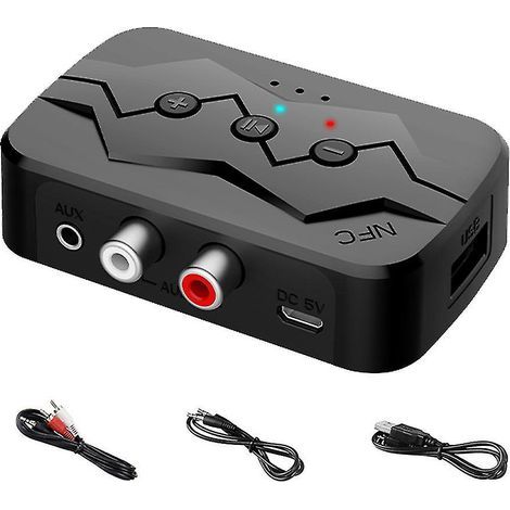 NFC-Funk-Stereo-Audioadapter, Bluetooth-kompatibler Audioempfänger für Sound (1/4)