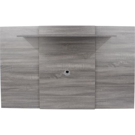 Wall Mounted TV Back Panel Grey Oak Living Room Floating Entertainment Media (1/2)