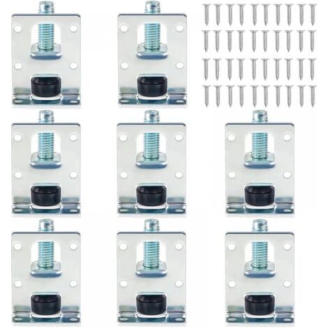 8er-Pack verstellbare Möbelfüße für Schränke, robuste Nivellierfüße, verstellbare Möbelfüße für Tische, Regale, Schränke und Werkbänke (1/5)