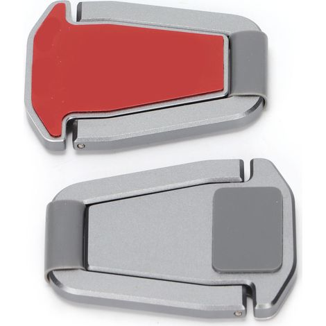 Support pour ordinateur portable LK013 (lot de 2), mini, portable, dissipateur de chaleur, support de bureau invisible et rehausseur, gris (1/5)