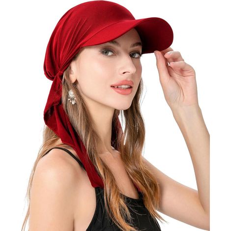 Allecto Plus - Para mujeres: Gorro para quimioterapia con visera y gorro en uno - Cómodo y elegante (1/5)