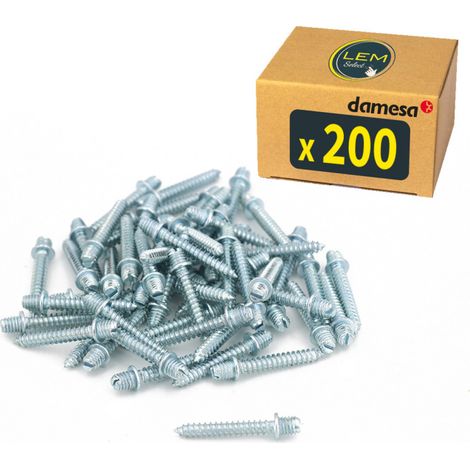 Lot de 200 - Vis Fixation tirefond M6 type patte à vis pour collier de serrage simple ou double type Atlas
