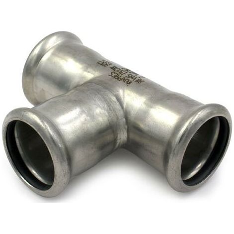 Tee femmina ø88,9 INOX 316L press. 182088000 (1/2)