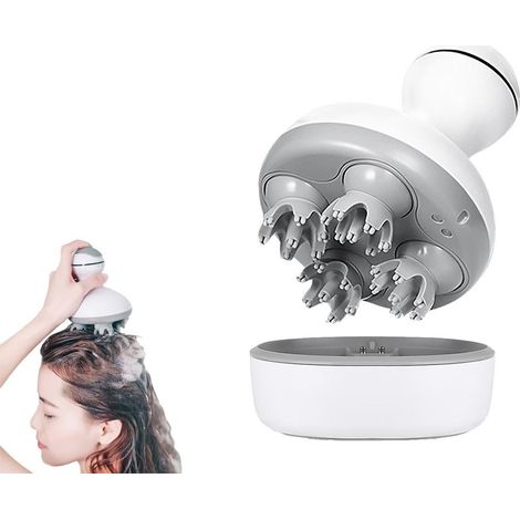 Masseur portable intelligent électrique étanche pour la tête et le cuir chevelu (1/5)