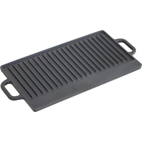 Oypla Cast Iron Non Stick Reversible Griddle Pan BBQ Grill Plate (1/5)