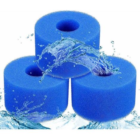 Filtre éponge Autre accessoire pour piscine 3 pièces （Bleu） (1/5)