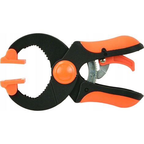 Geko Pince à ressort noire 100 mm ergonomique (1/3)