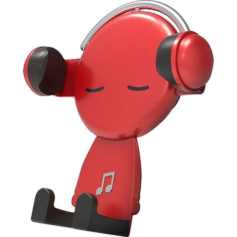 Supporto per telefono da bocchetta di ventilazione dell'auto, supporto per cellulare da veicolo, supporto universale per tutti gli smartphone, rosso (1/5)