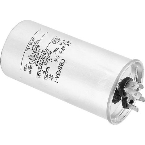 Condensateur CBB65 45 µF 450 V pour compresseur de climatisation (démarrage) p20241126279 S20241230984 (1/5)