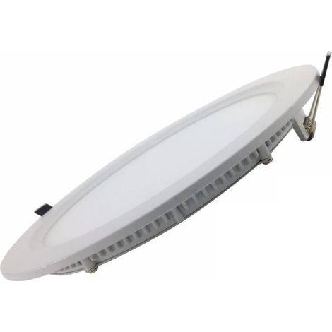 Downlight Dalle LED 24W Extra Plate Ronde BLANC - Unité / Blanc Chaud - SILUMEN (1/5)
