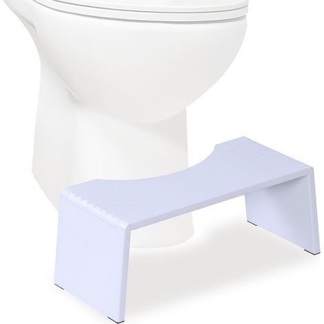 Sgabello pieghevole per WC in bambù: antiscivolo, salvaspazio
