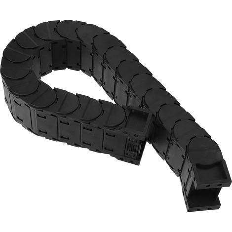 Guide-chaîne nylon D30 x 125, 1 mètre, porteur de câbles fermé, silencieux, série réservoir, pour machine-outil (1/5)