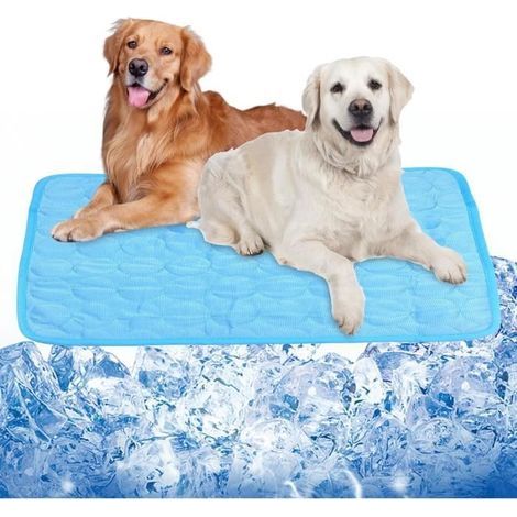 Tapis Rafraichissant - Non Toxique - 100 x 70 cm - Pour Chien et Chat - Grand Tapis Fraicheur d'Été (1/4)