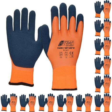NITRAS Kälteschutzhandschuhe Soft Grip Winter 3560W 12 Paar - Größe:11 (1/5)