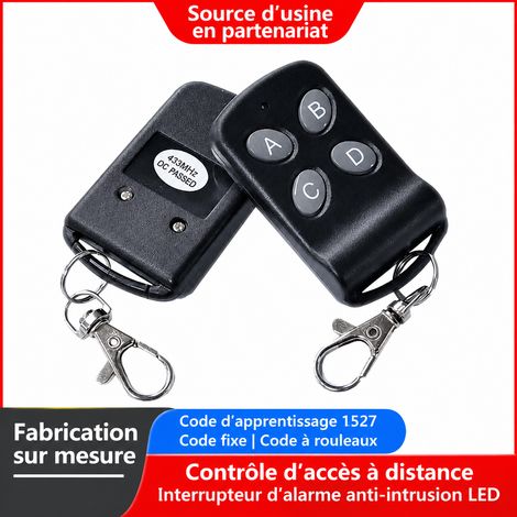 Télécommande sans fil 315 MHz EV1527 pour volet roulant et alarme, noir 315 1527 30 g – Livraison gratuite (1/5)