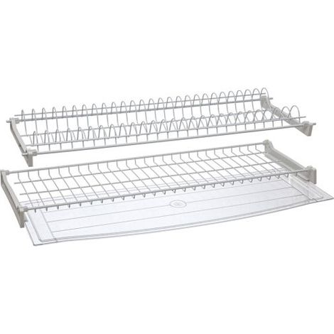 KIT SCOLAPIATTI C/VASCHETTA 76 CM CROMO