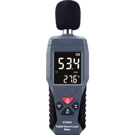 Sonomètre Enregistreur de Niveau Sonore Testeur de Bruit Sonomètre Audio Numérique, Plage de Mesure 30-130db (1/5)