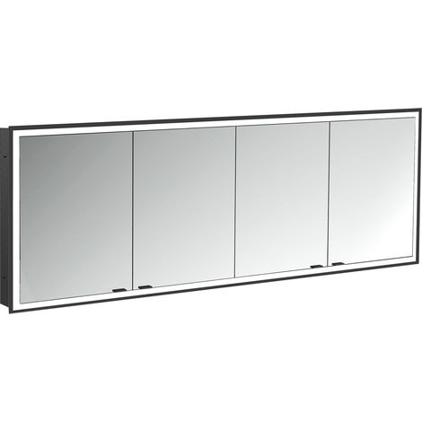 emco prime Armario con espejo iluminado, 2000 mm, 4 puertas,