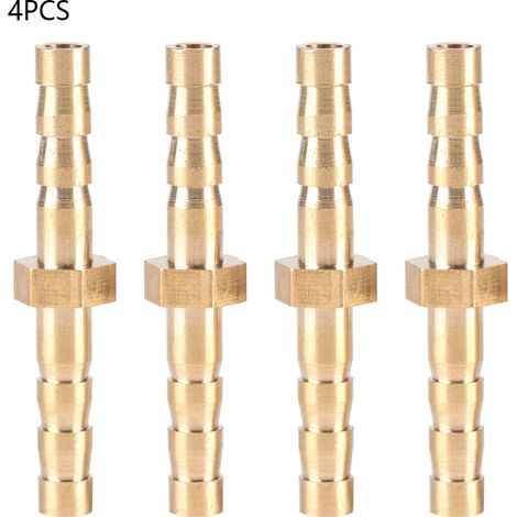 4 raccords en laiton 4-4mm pour réducteur de tuyau, bouchon de réduction à embout barbelé (1/5)