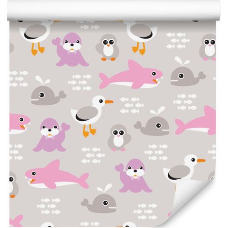 Papier peint animaux pour salon et chambre 50x1000 cm (1/5)