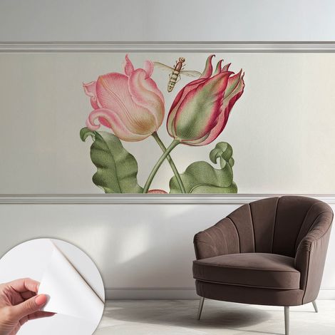Fotomurale adesivo stickers - per camera da letto - per corridoio - decorazione casa moderna Bellezza dei tulipani 250x104 cm (1/5)