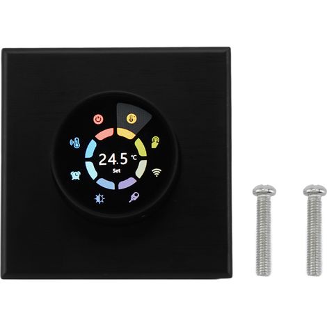 Tuya Smart WiFi-Thermostat für Fußbodenheizung, Fernsteuerung per App, programmierbar, Timer, AC 95–240 V, Schwarz (1/5)
