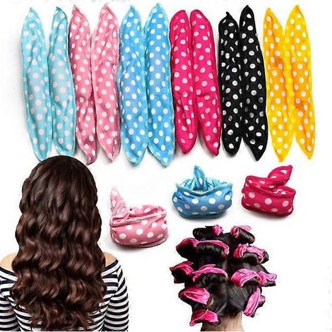Fer à friser sans chaleur, bandeau, bigoudis sans chaleur pour une utilisation nocturne, kit de fer à friser sans chaleur, bandeau pour fer à friser doux sans chaleur (1/5)