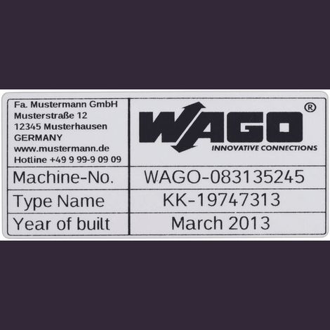 WAGO 210-804 210-804 Etichette per stampante a trasferimento termico Superficie stampabile: 99 x 44 mm Argento Numero d (1/2)